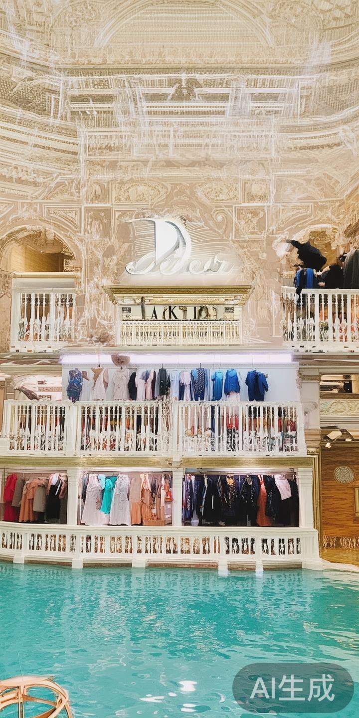 在繁华的澳门威尼斯人度假区内，花样繁多的奢华购物体